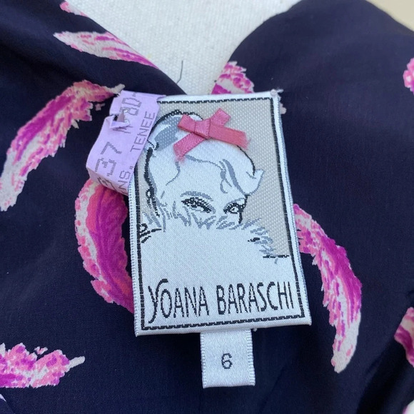 Yoana Baraschi feather dress with front pockets size 6 - Picture 12 of 16